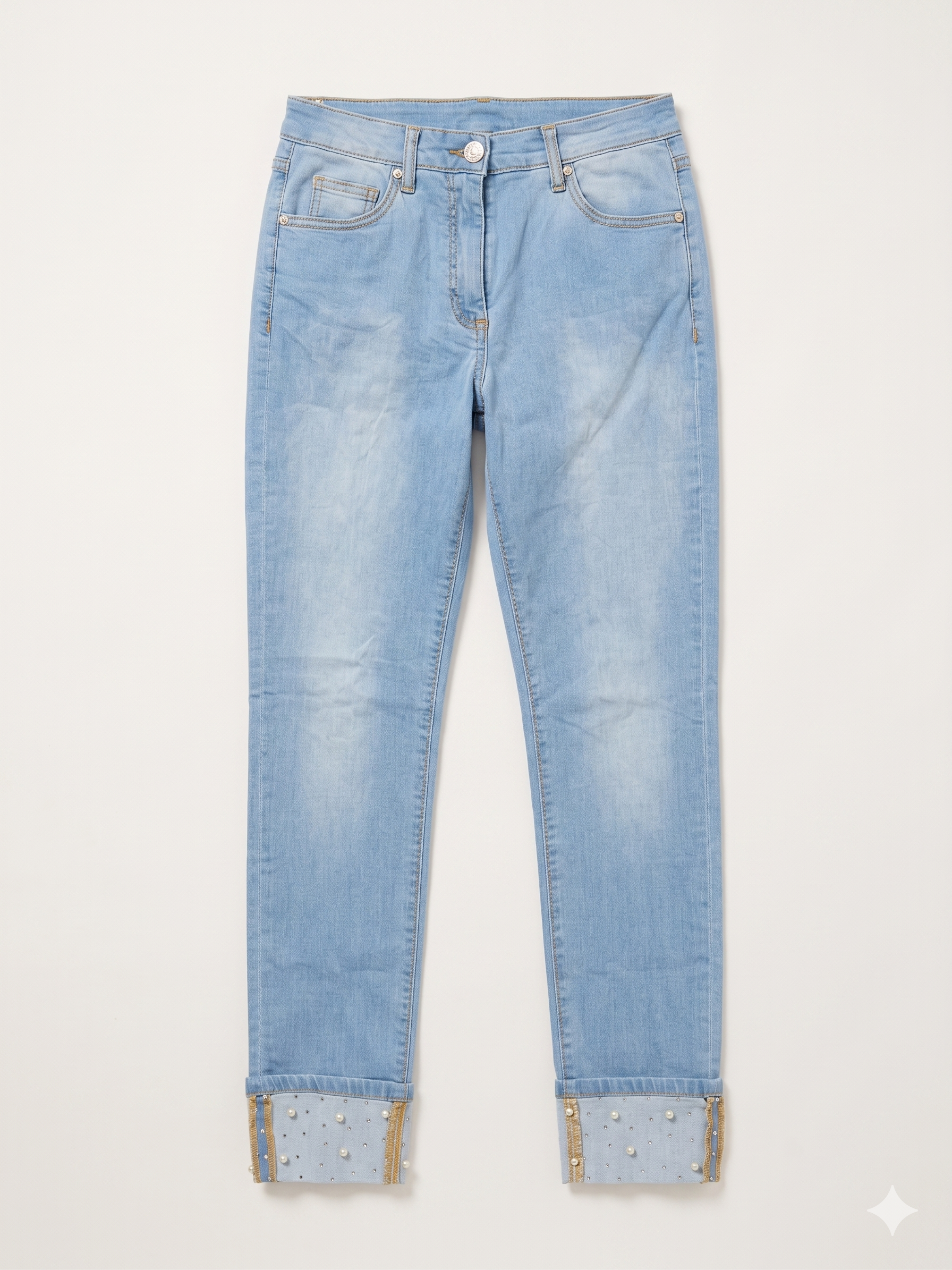 Jeans Cielo Risvolto
