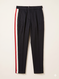 Pantalone Nero Banda Rossa