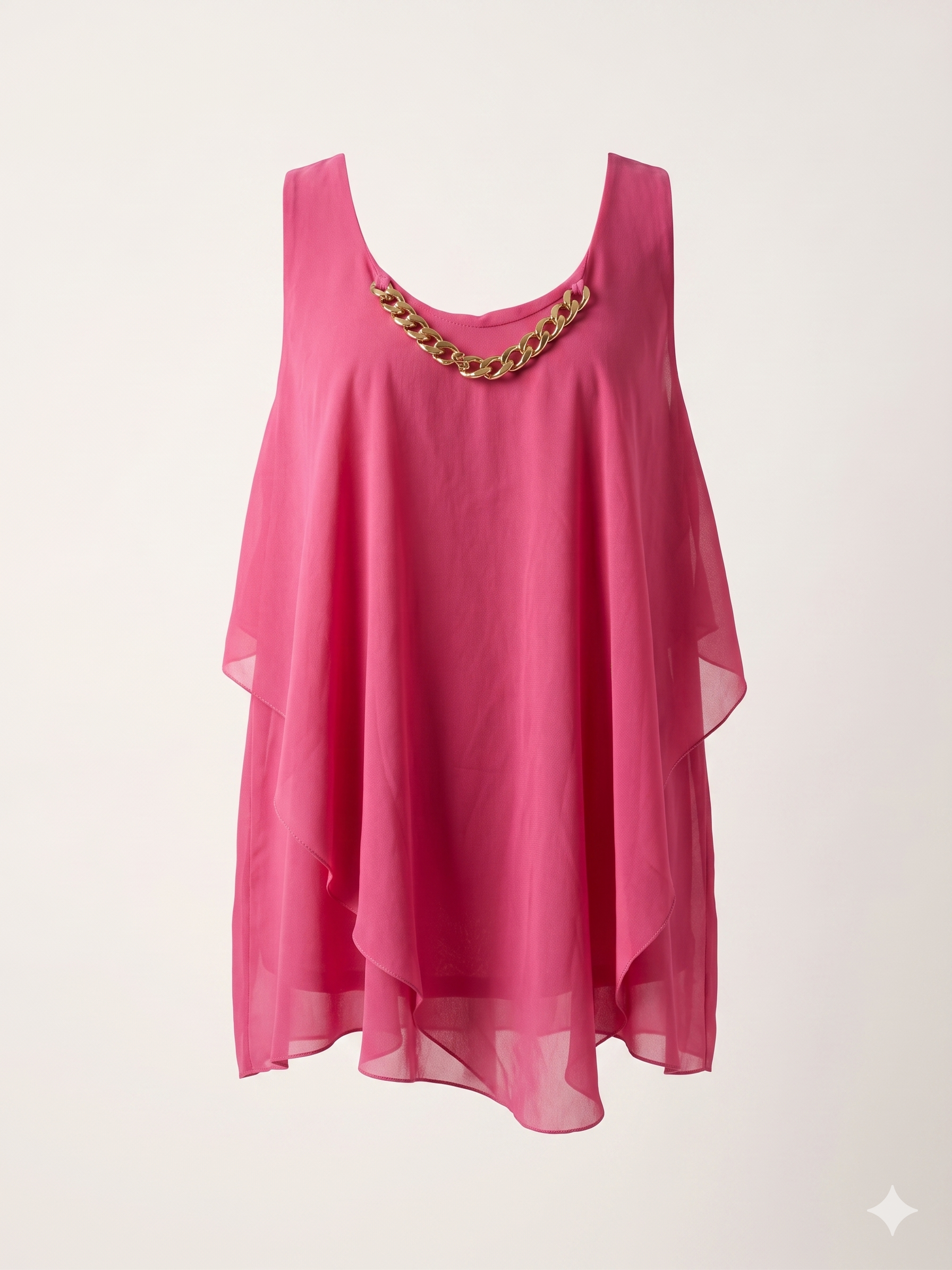 Top Fucsia Collana