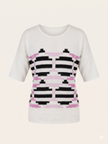 Maglia Righe Rosa