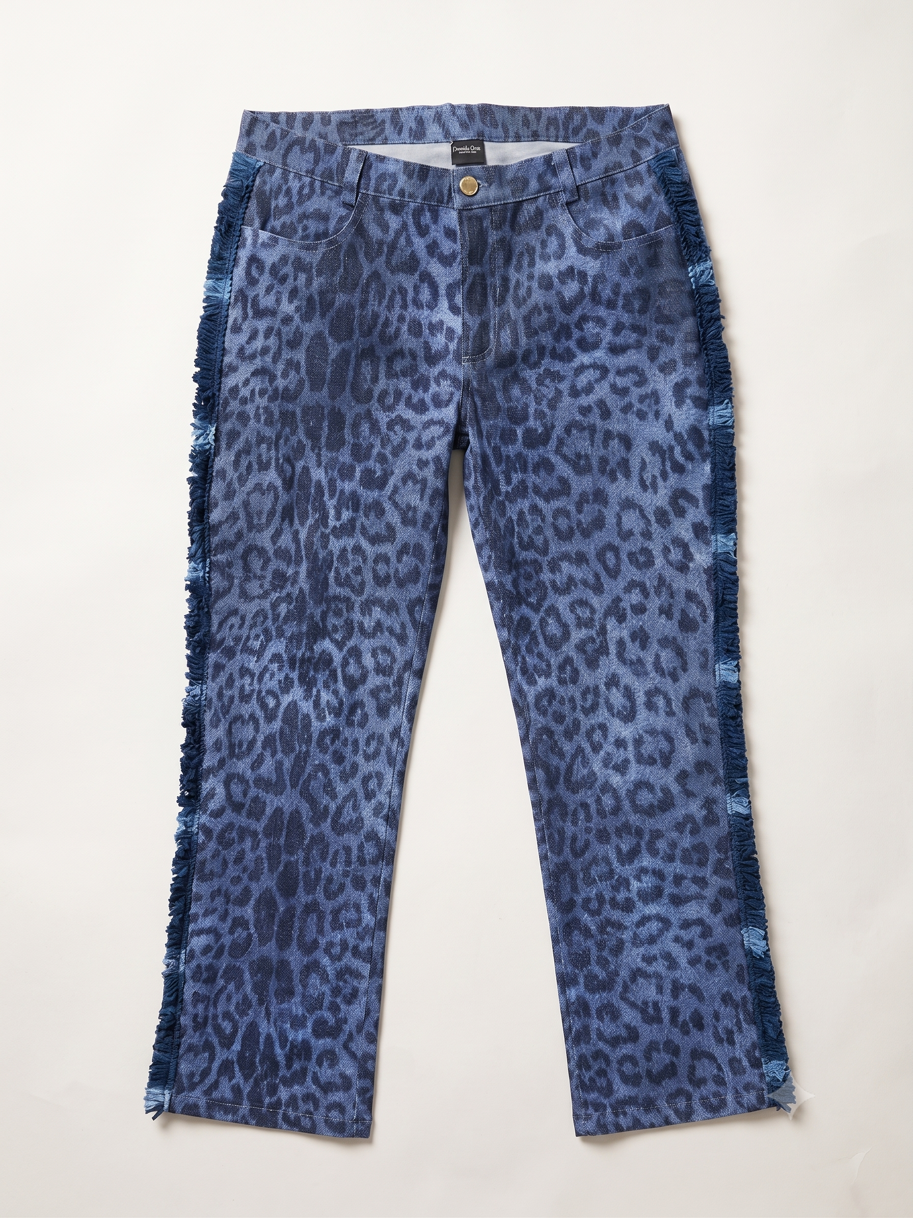 Pantalone Leopardo Blu