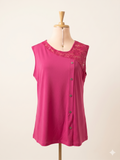 Top Fucsia Merletto