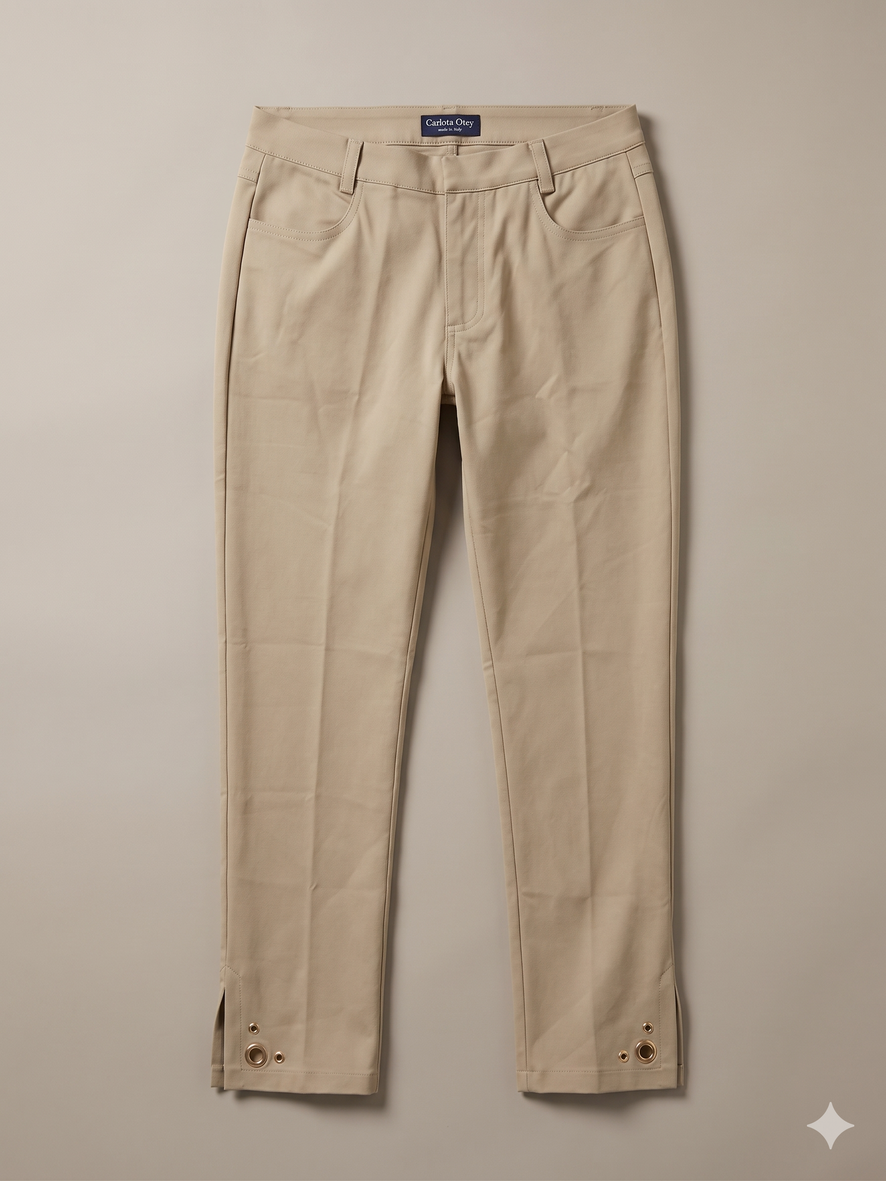 Pantalone Beige Bottoni