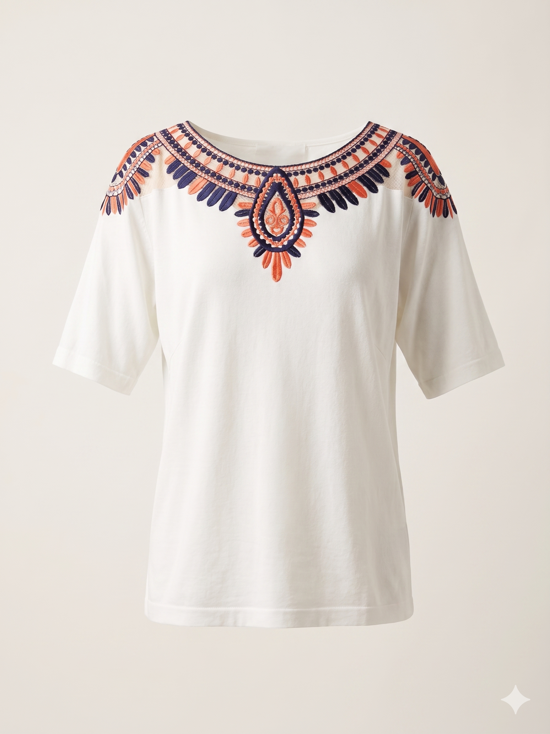 Maglia Bianca Collare