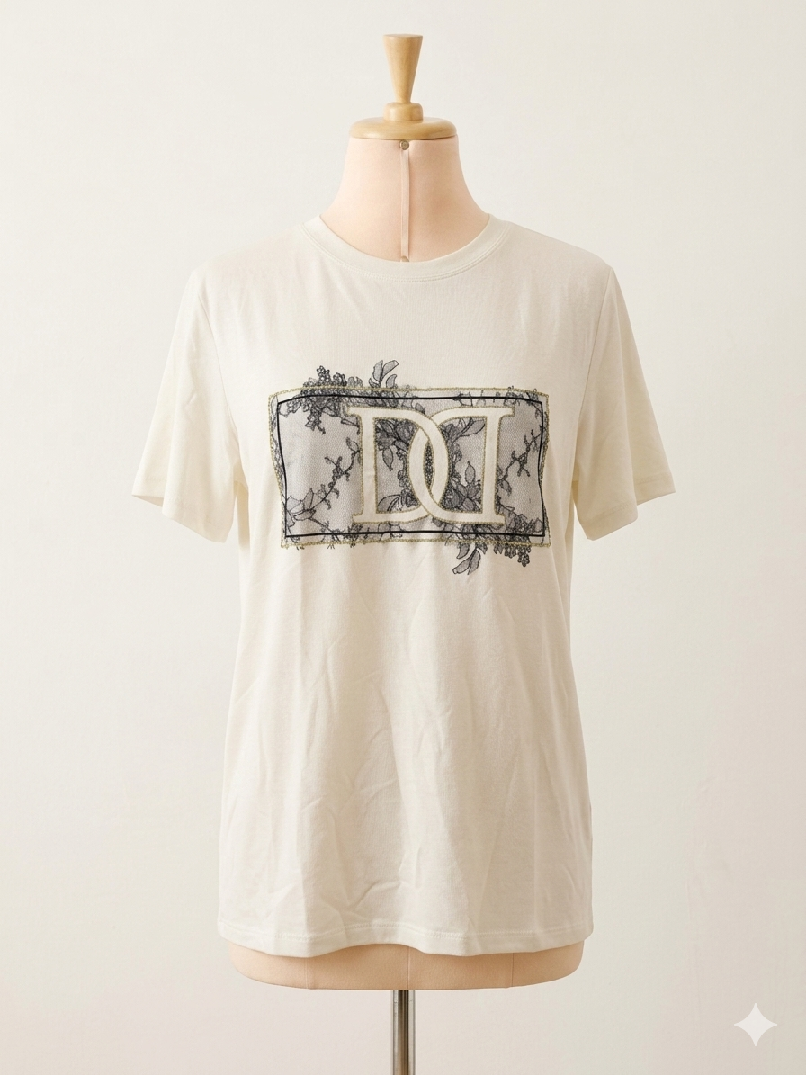 Maglia Bianca Stampa