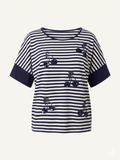 Maglia Marina Ricami