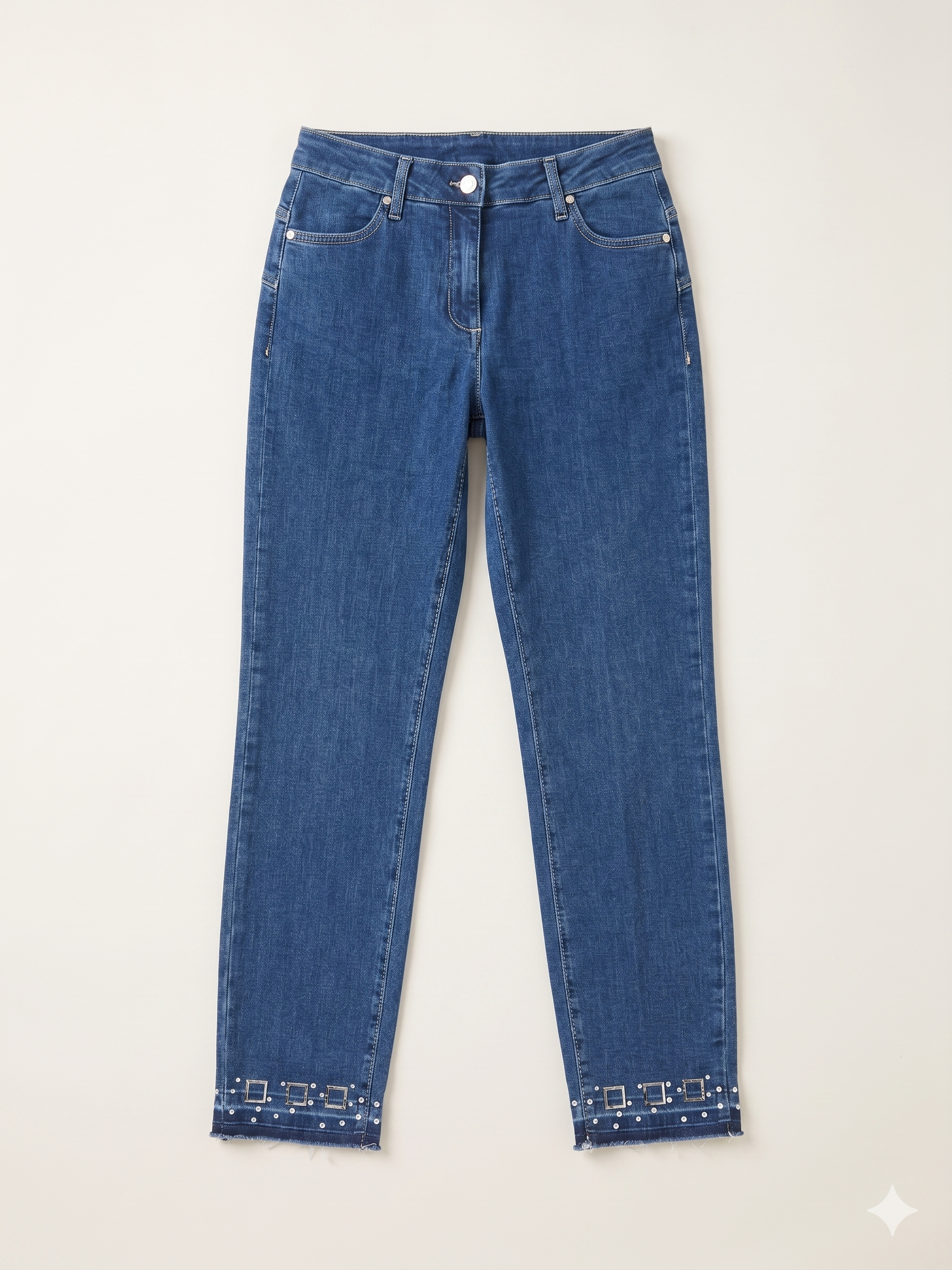 Jeans Blu Bordo Luce
