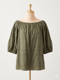Blusa Oliva Bardot