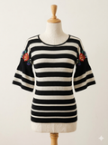 Maglia Righe Rose