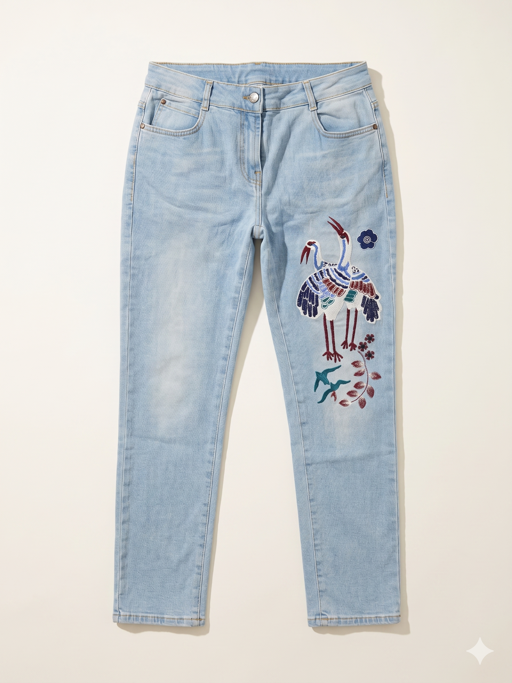 Jeans Cielo Ricamo