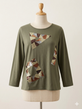 Maglia Oliva Geometrica