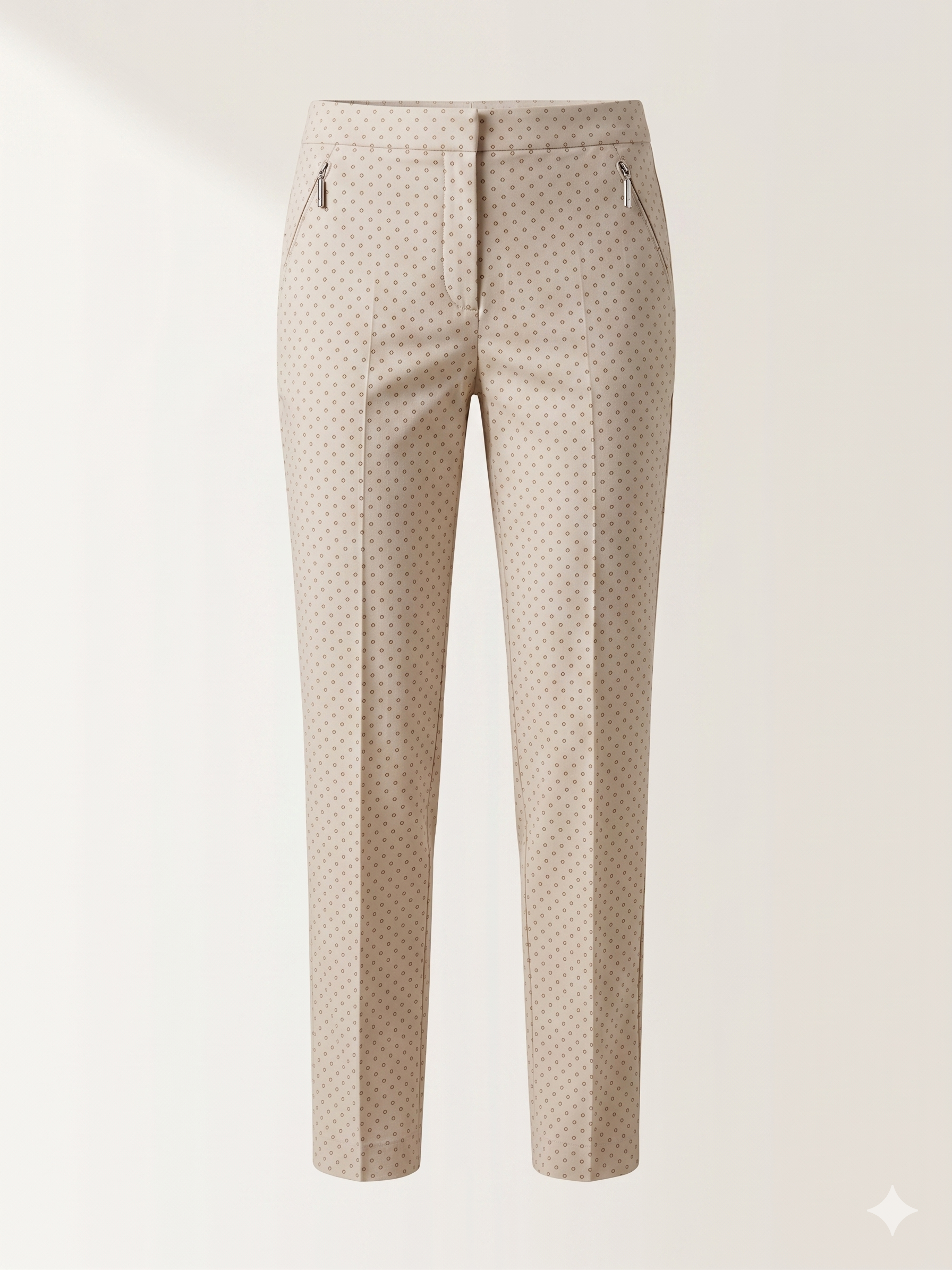 Pantalone Beige Microstampa