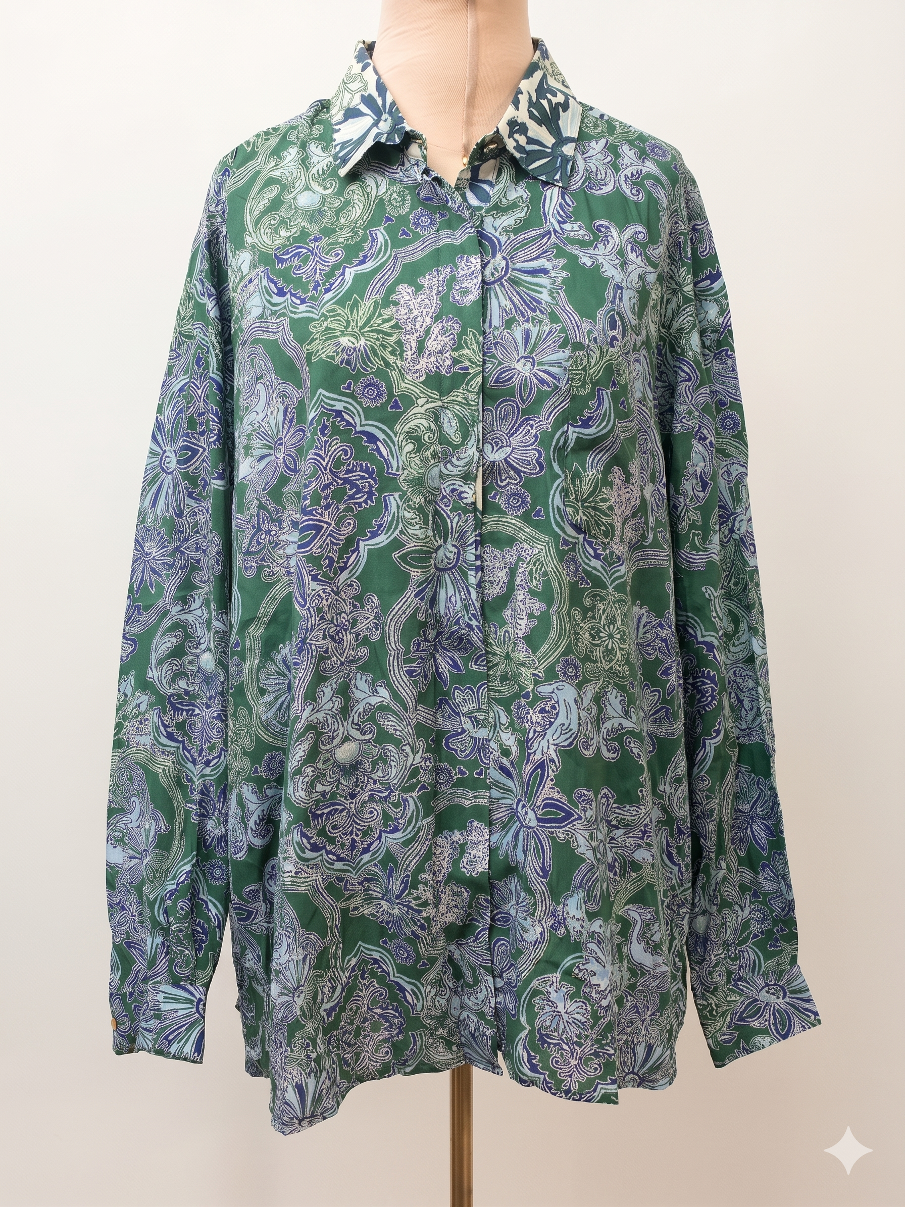 Camicia Paisley Verde
