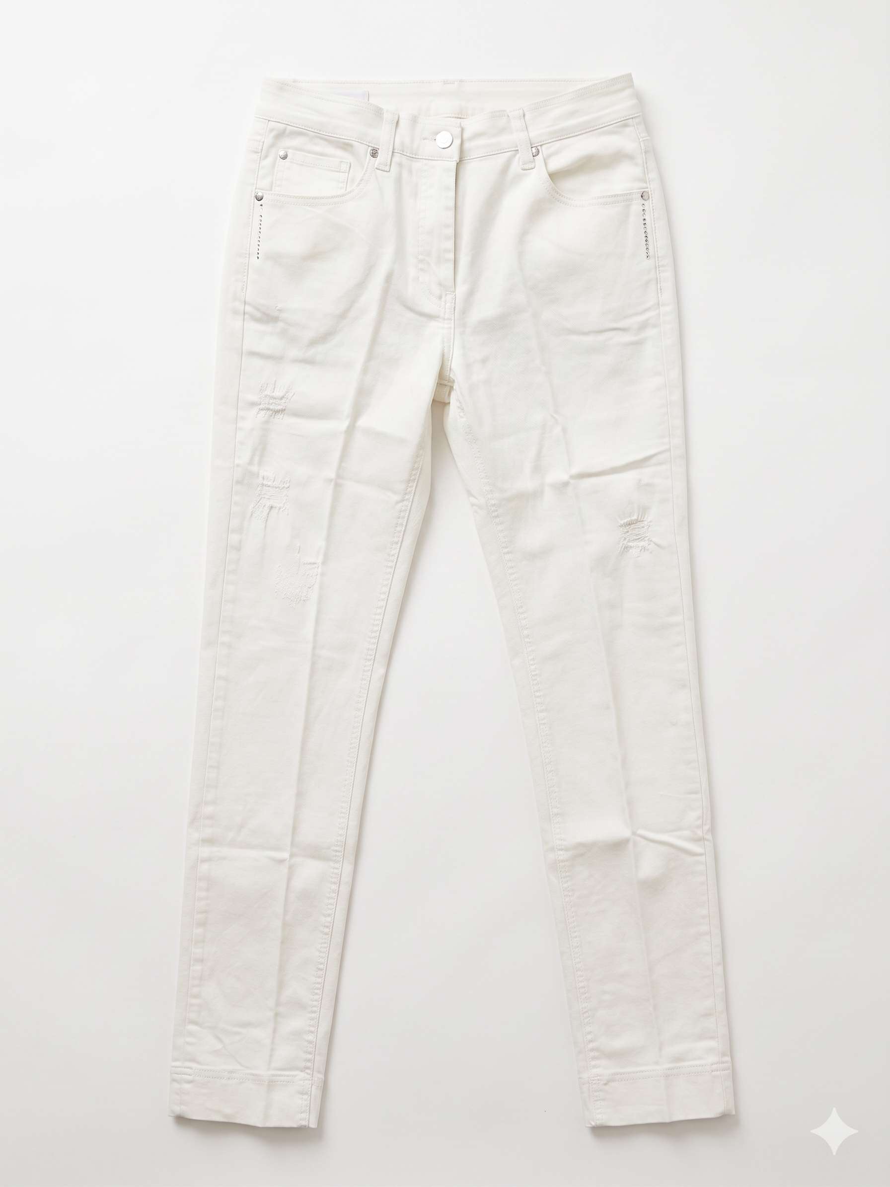 Jeans Bianco Strappato