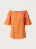 Blusa Arancio Bardot