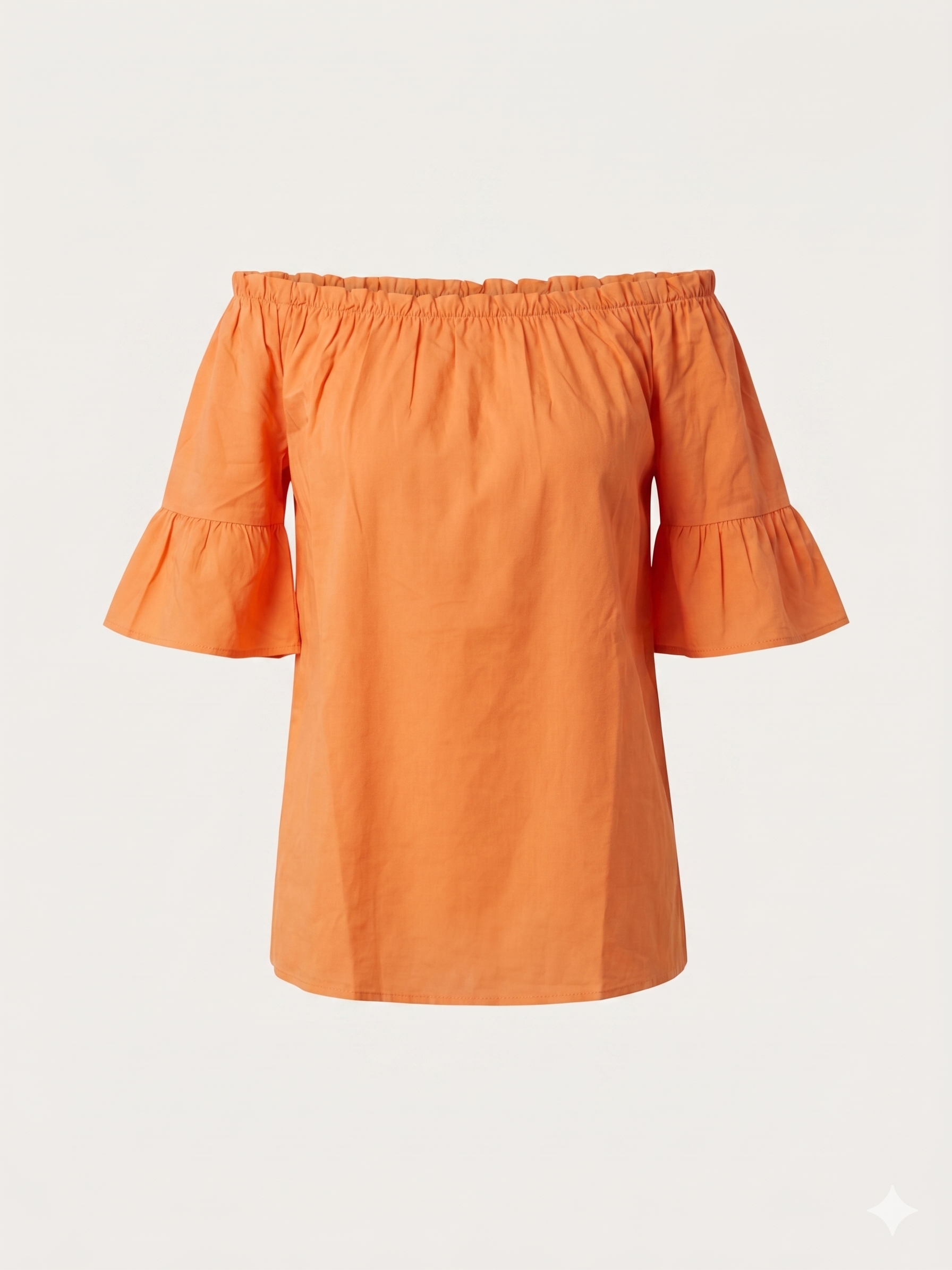 Blusa Arancio Bardot