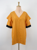 Blusa Ambra Frange Nere