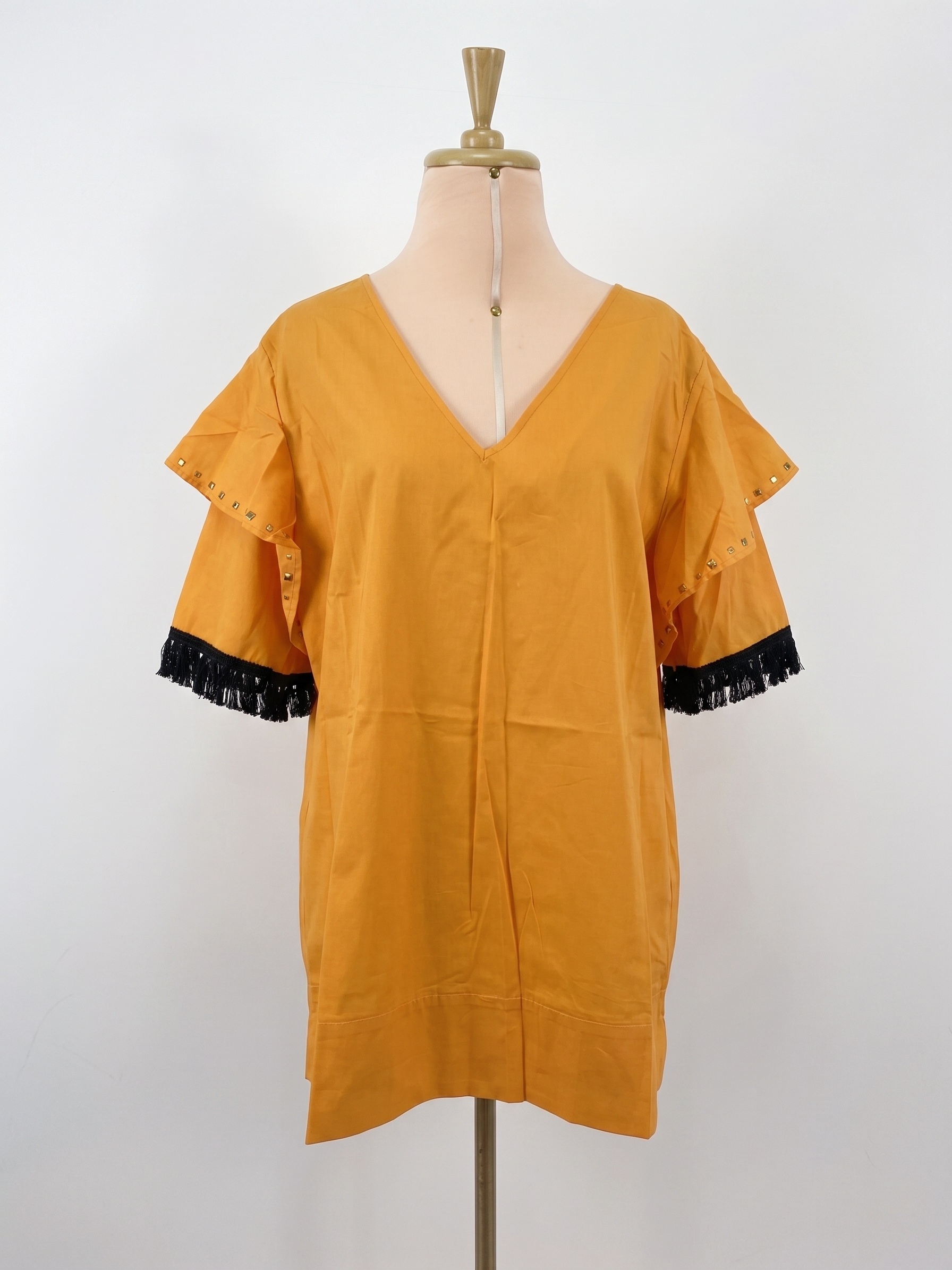 Blusa Ambra Frange Nere