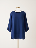 Blusa Blu Oltremare Chiffon