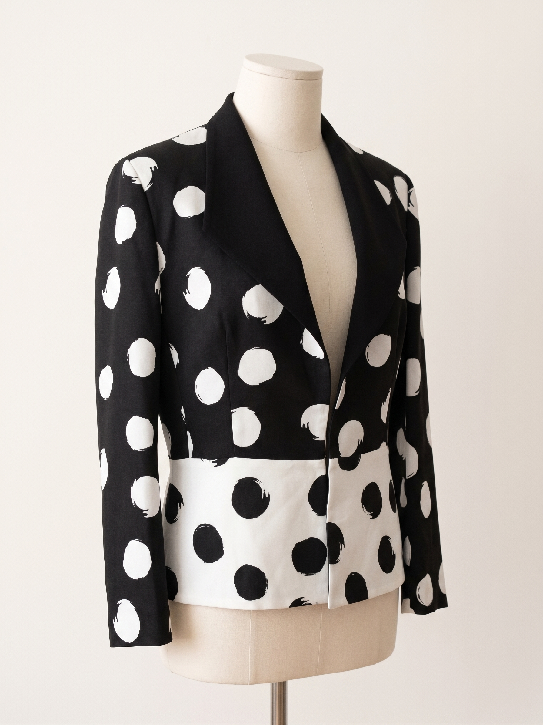 Giacca Pois Bianco Nero