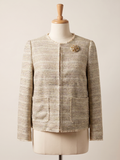 Giacca Tweed Dorata