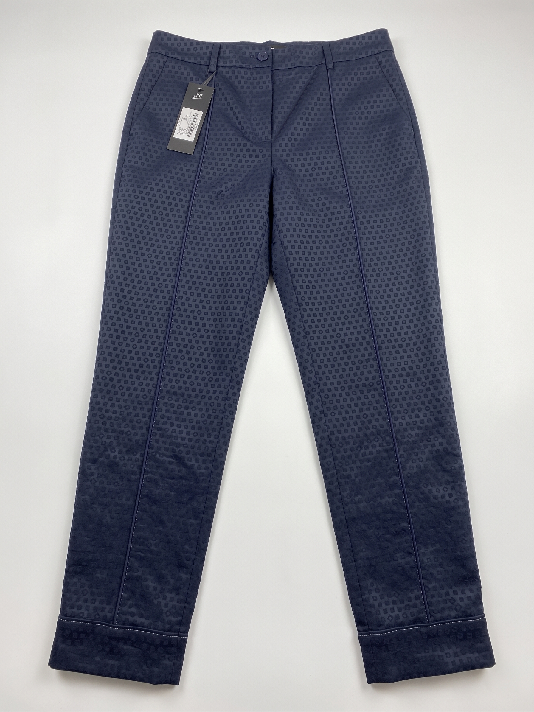Pantaloni Blu Notte Pois