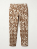 Pantaloni Floreale Cannella