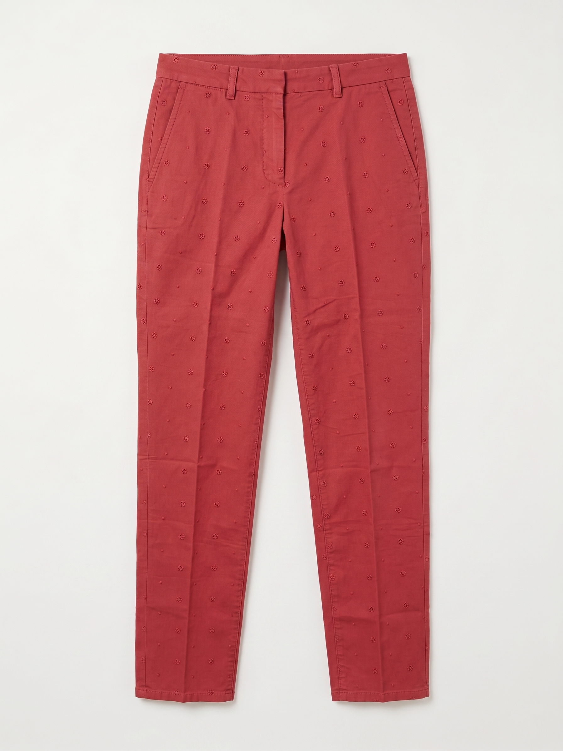 Pantaloni Rosso Pois