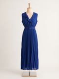 Vestito Blu Reale Plisse