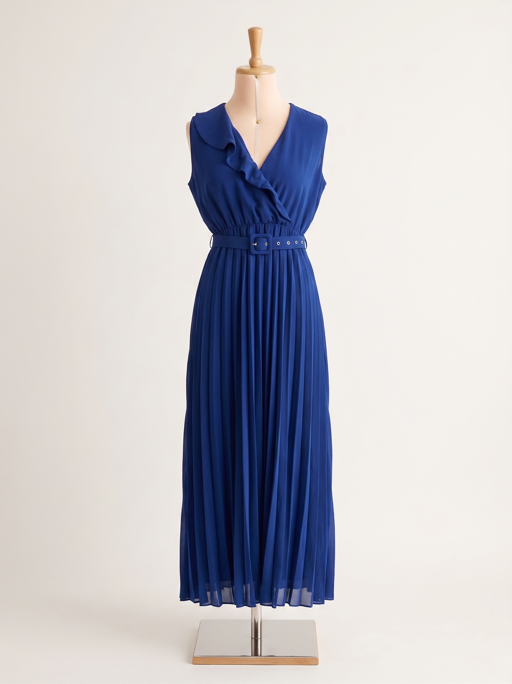 Vestito Blu Reale Plisse