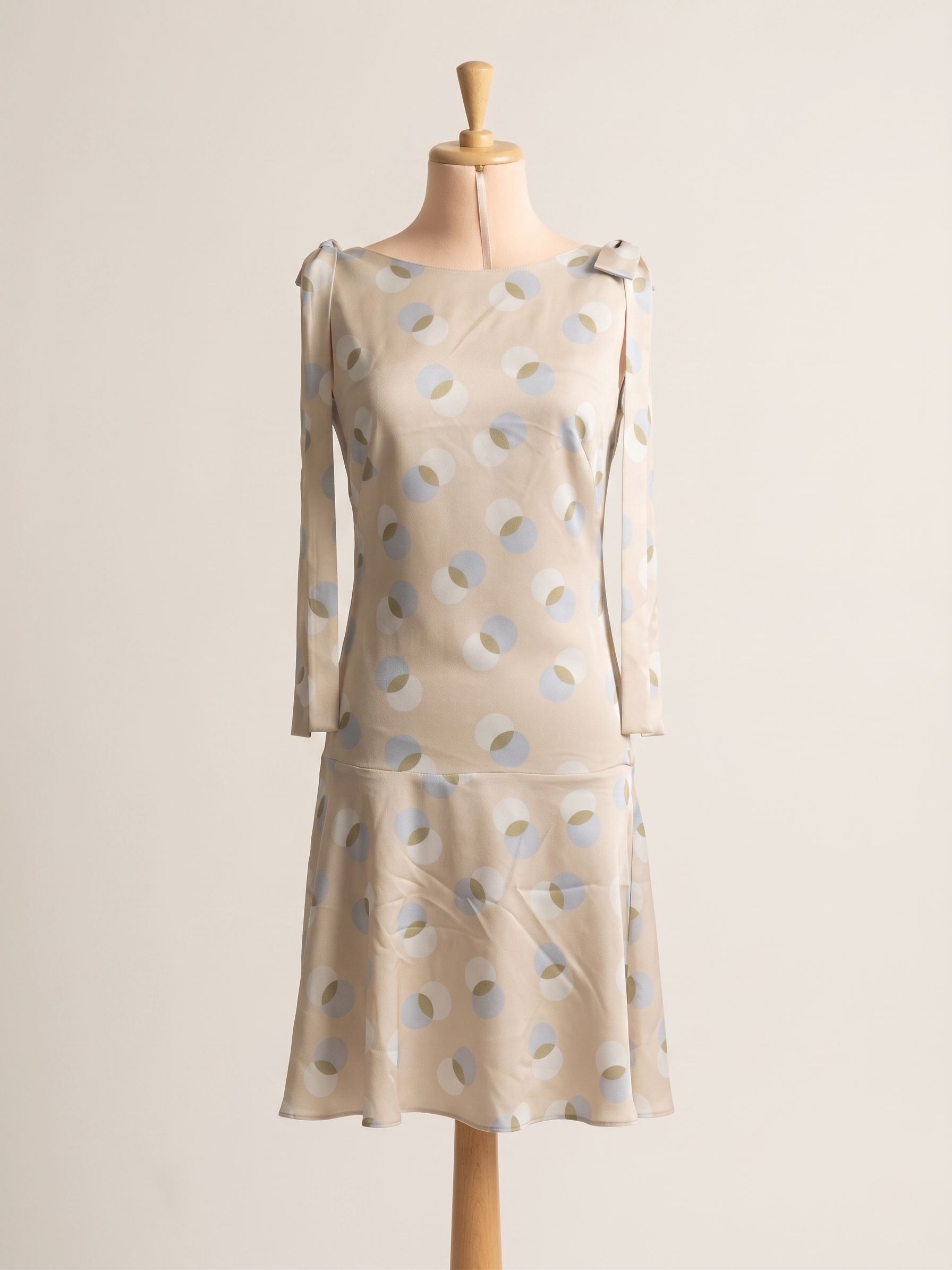 Vestito Crema Pois Cielo