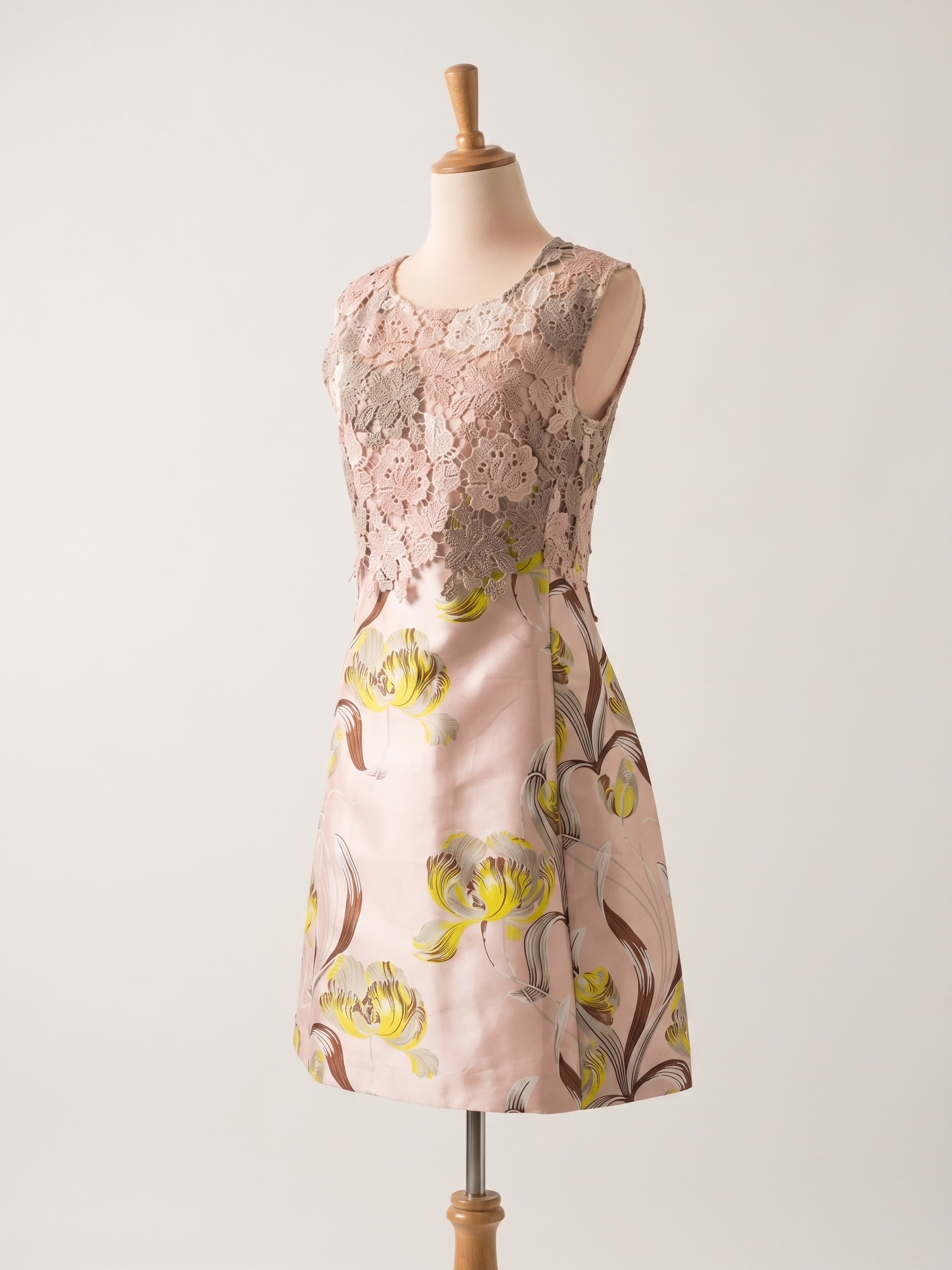 Vestito Rosa Merletto
